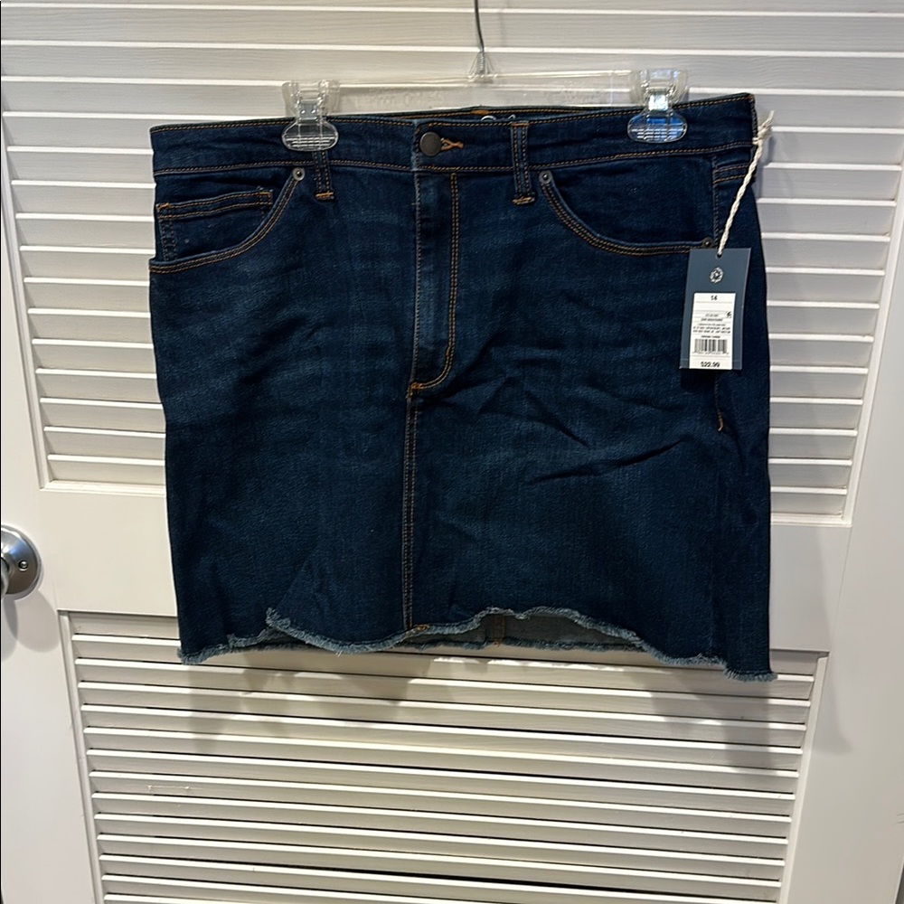Universal Thread Dark Blue Denim Skirt